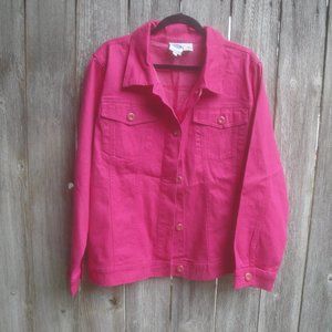 Diane Gilman DG2 "Barbiecore" Hot Pink Dopamine Pink Jacket 2X NEW without tags